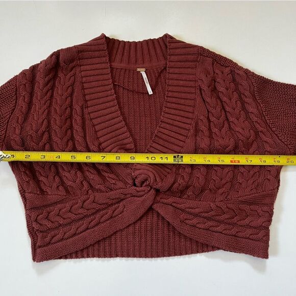 Free People Emilie Knit Cropped Top Small - Picture 8 of 8